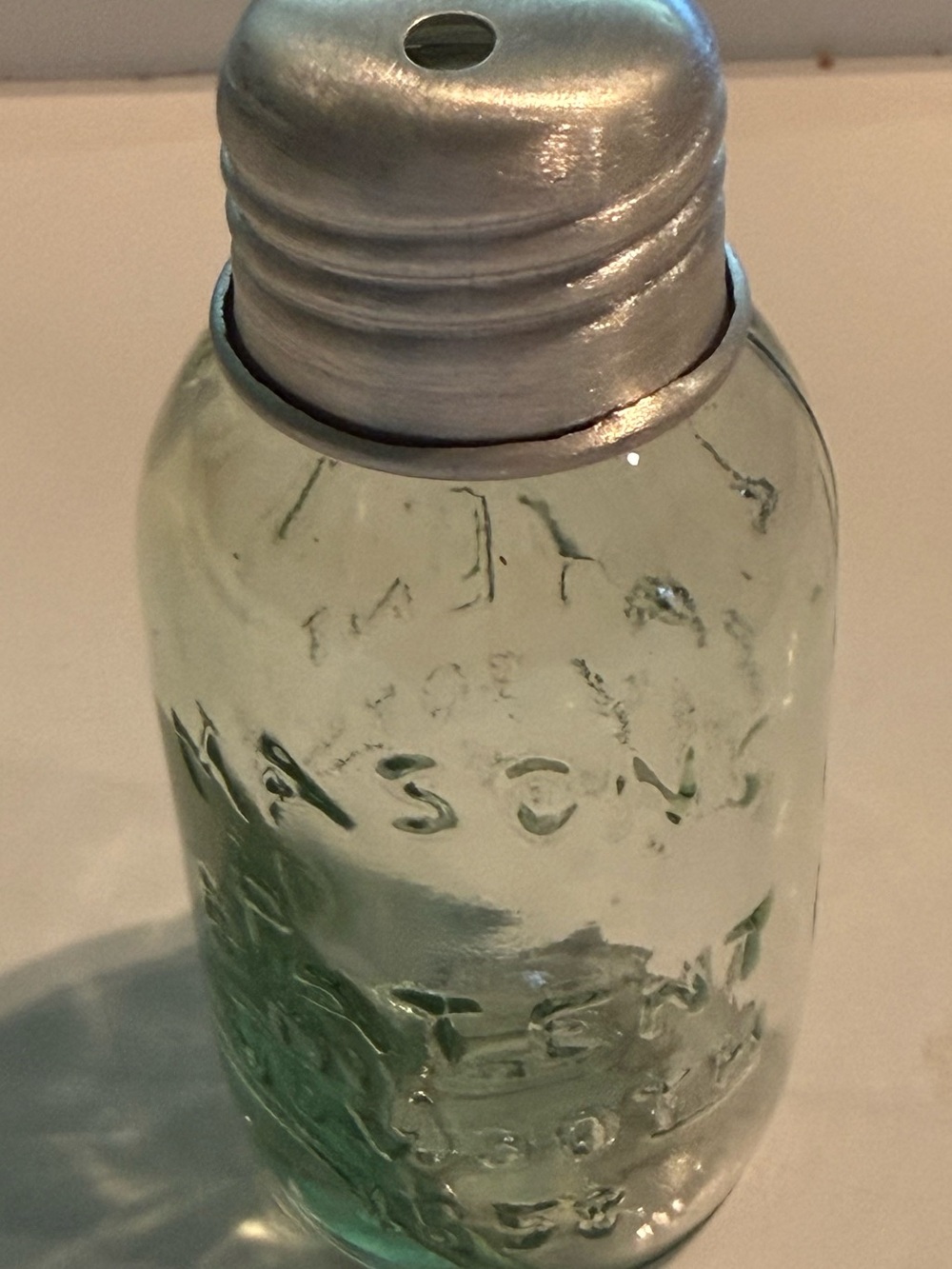 Miniature Mason Jar
Toothpick Dispenser/Holder.